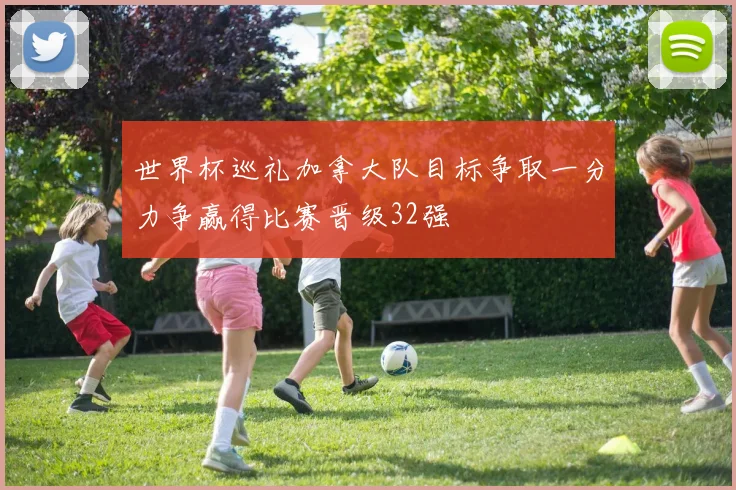 世界杯巡礼加拿大队目标争取一分力争赢得比赛晋级32强